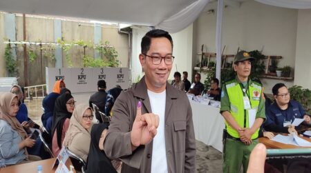 Nyoblos di Bandung, Ridwan Kamil Harap Pemimpin Jabar Bisa Lanjutkan Prestasinya