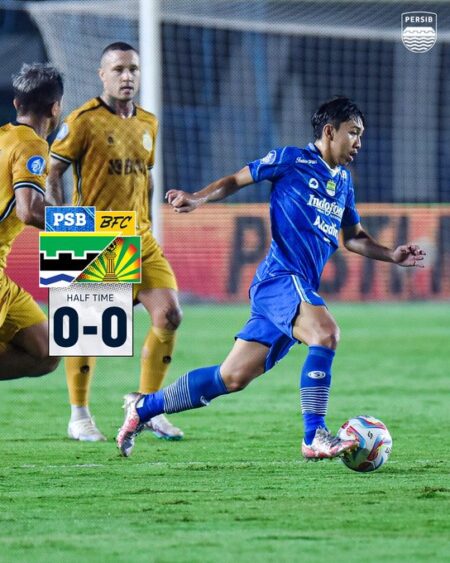 Hasil Babak Pertama Persib vs Bhayangkara FC: Kedua Tim Gagal Cetak Gol