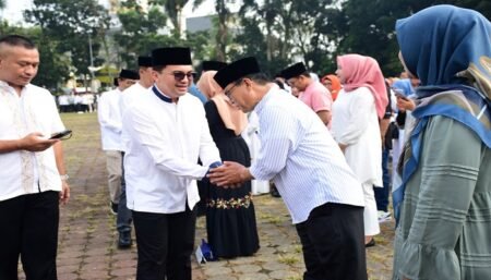 Apel Perdana Pasca Idulfitri, 98 Persen ASN Pemkab Bandung Masuk Kerja