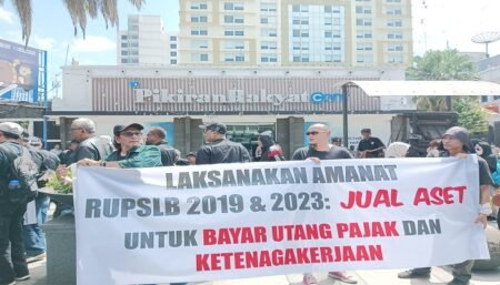 Demo di Depan Kantor Pikiran Rakyat, Ratusan Mantan Karyawan Tagih Hak Pensiun
