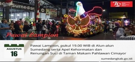 Hore! Sumedang Kembali Gelar Pawai Lampion saat Perayaan HUT ke-79 RI