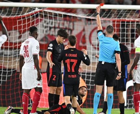 Hasil Liga Champions: Barcelona Keok dari AS Monaco, Arsenal vs Atalanta Imbang