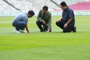 Pastikan Persiapan Hadapi Jepang, Ketum PSSI: Kondisi Rumput SUGBK Terbaik