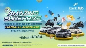bank bjb Luncurkan Program Amazing SurePrize, Tempatkan Dana Bisa Dapat Beragam Hadiah Menarik