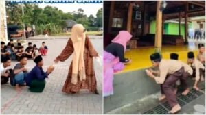 Viral Istri Gus Miftah Bagi-bagi Roti ke Santri yang Jalan Jongkok