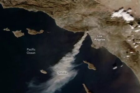 Penampakan Kebakaran Hutan Terparah di Los Angeles yang Terekam Satelit NASA