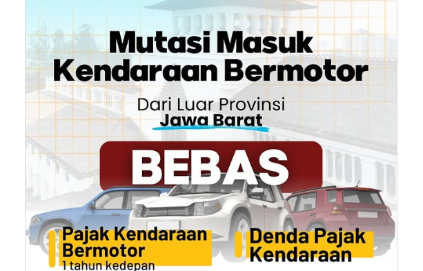 Kabar Gembira, Mutasi Kendaraan dari Luar Jabar Kini Gratis!