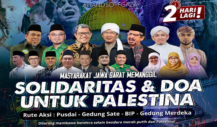Dukung Palestina, 20 Ribu Warga Jabar Siap Ramaikan Aksi Solidaritas di Bandung