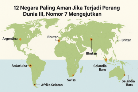 11 Negara Paling Aman Jika Terjadi Perang Dunia III, Nomor 7 Mengejutkan