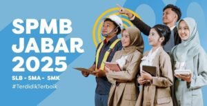 Tampilan laman resmi pendaftaran SPMB Jabar 2025