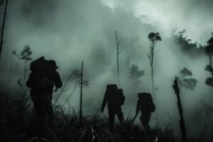 Misteri Gunung Salak semakin terasa ketika kabut turun dengan cepat.