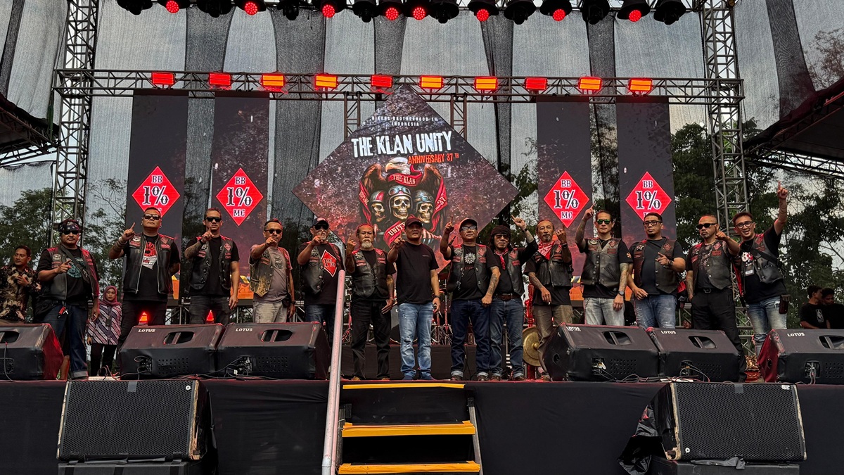 Meriah! Bikers Brotherhood 1% MC Rayakan HUT ke-37 di De Tjolomadoe dengan Semangat Persaudaraan The Klan Unity