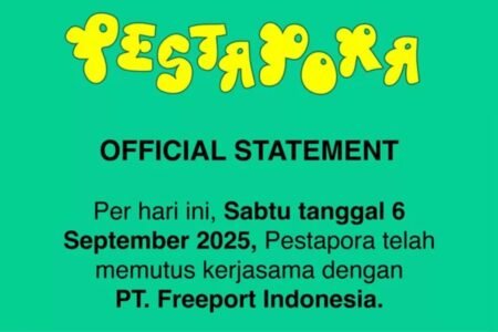 Pestapora Tegaskan Tak Terima Dana Freeport, Musisi Tetap Pilih Tinggalkan Panggung Pestapora putus kontrak Freeport