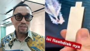 Viral flashdisk putih diduga milik Ahmad Sahroni