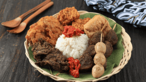 Ilustrasi kuliner Cirebon.