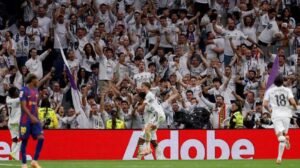 Real Madrid berhasil menang tipis 2-1 atas Barcelona.