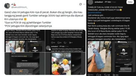 Drama Tumbler Tuku: Unggahan Viral di Threads Bikin Petugas KAI Kehilangan Pekerjaan