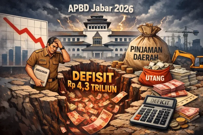 Potensi Defisit APBD Jabar 2026 Rp4,3 Triliun: Alarm Manajemen Fiskal atau Sekadar Drama Anggaran?