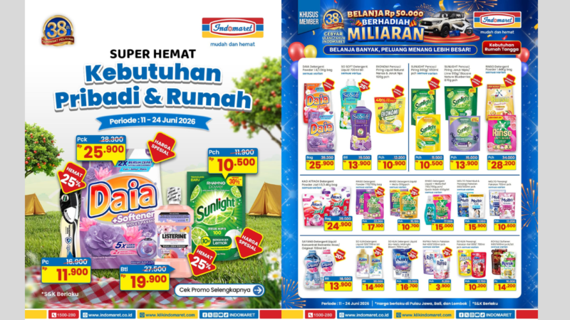 Cek Bocoran Diskon Indomaret Terbaru 22-28 Juni 2026, Stok Sabun dan Camilan Turun Harga