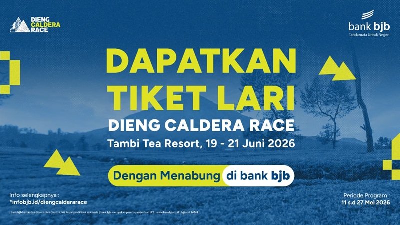 Dukung Sport Tourism, bank bjb Hadirkan Promo Khusus Dieng Caldera Race 2026