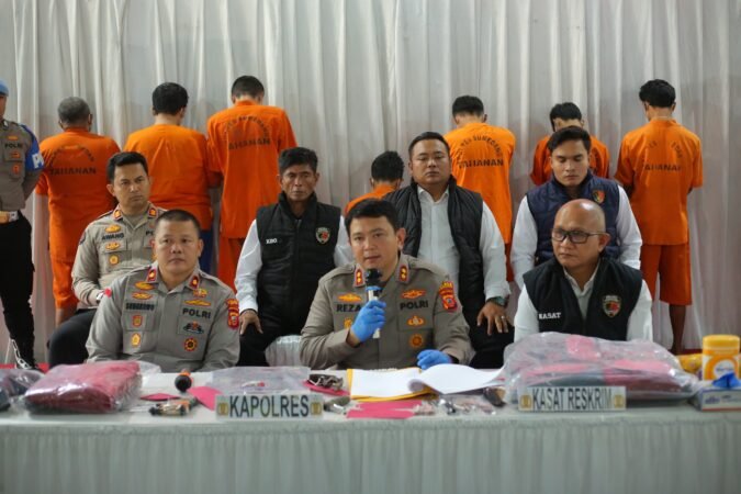 Bongkar Sindikat Curanmor, Polres Sumedang Bekuk 7 Pelaku dan Sita Senpi Revolver
