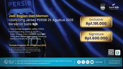 Kejutan Buat Nasabah dan Bobotoh: bank bjb Sediakan 1.500 Kuota Early Access Jersey Persib Musim Baru