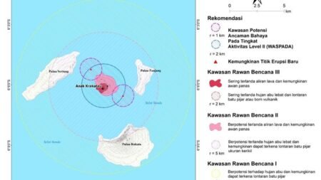 Heboh Kemunculan ‘Cucu Krakatau’ Seluas 32,8 Hektare Usai Erupsi, Begini Penjelasan Badan Geologi