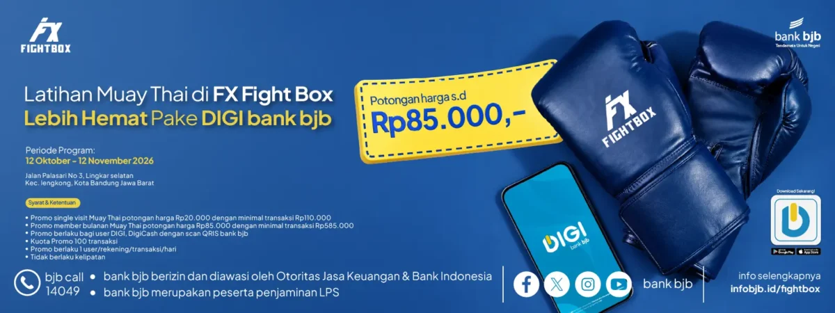 Olahraga Makin Semangat, bank bjb Tebar Promo Diskon Latihan Muay Thai Hingga Rp85 Ribu!