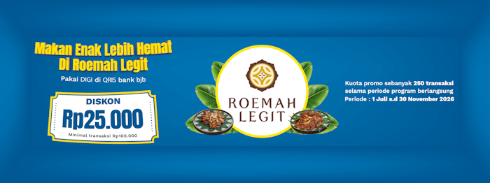 Nikmati Kuliner Lezat di Roemah Legit, bank bjb Hadirkan Promo Diskon Spesial Pengguna DIGI