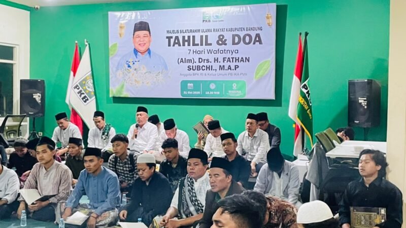 Mengenang 7 Hari Wafatnya Fathan Subchi, PKB dan Masura Kabupaten Bandung Gelar Doa Bersama