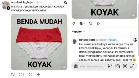 Viral Unggahan Celana Dalam Berwarna Merah Putih, Warganet Indonesia Geram